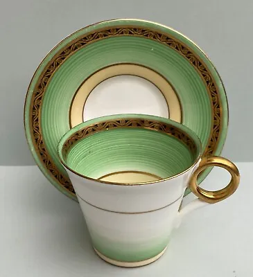 Buy A Rare Shelley Art Deco Pattern 12567 Regent Shape Demitasse Cup & Saucer C.1936 • 75£