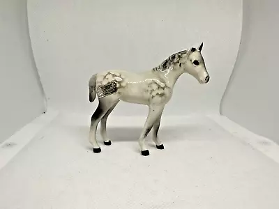 Buy Vintage Beswick Dapple Grey Foal Horse Figure With Sticker Label As Found • 12.99£