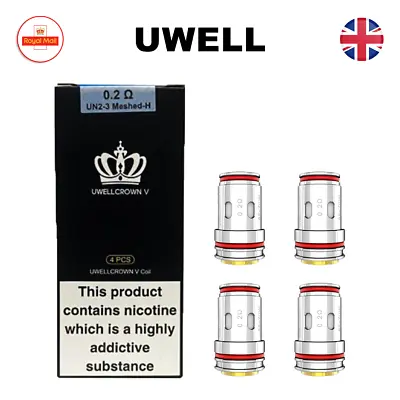 Buy Uwell Crown 5 V Replacement Coils | 0.23 Ohm | 0.3 Ohm | 0.2 Ohm • 9.95£