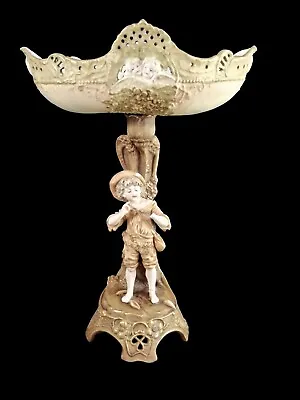 Buy Art Nouveau Austrian Ernst Wahliss Porcelain Amphora Compote Centrepiece Lamp • 300£