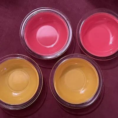 Buy Vintage Phoenix Pyrex Spray Ware Fruit Desert Bowls Pink And Yellow • 12£