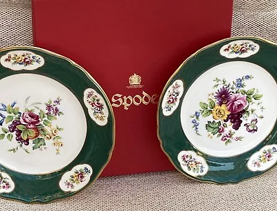 Buy 2 Spode ‘Edwardian Flower Series’ Plates No 2 & No 4. English Fine Bone China • 19.99£