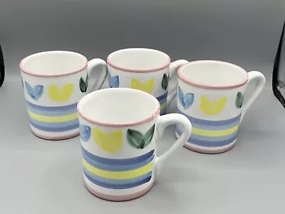 Buy Caleca Italian Pottery Mugs, Lidia, Set Of 4 • 23.72£