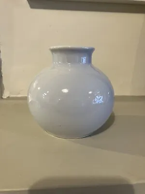 Buy Vintage Poole Pottery Plain White Bulbous Vase Excellent Condition • 2.90£