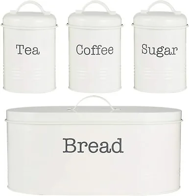 Buy Typhoon Colonna Set Of 4 Cream Storage Bins For Bread Tea Coffee Sugar 1401.925 • 28.49£