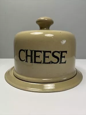 Buy Vintage Moira Pottery Stoneware Farmhouse Cheese Tray With Dome Cover • 22.99£