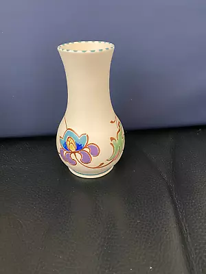 Buy Honiton Devon Studio Pottery Vase Hand Painted 13cms Tall N • 8.90£