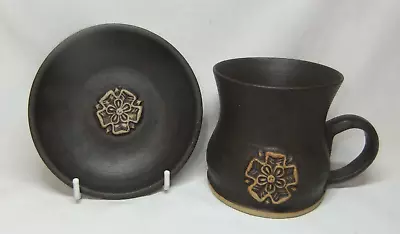 Buy York Yorkshire Rose Mug & Biscuit Plate Dish Hand Thrown Studio Pottery • 19.99£