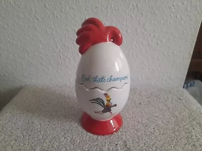 Buy Chicken Run  Vintage 1999 Ceramic Egg Shaped Empty Sweetie Jar. Rare. • 9.99£
