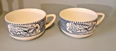 Buy Currier And Ives Cup And Saucer Set Of 2 - Royal China • 11.53£