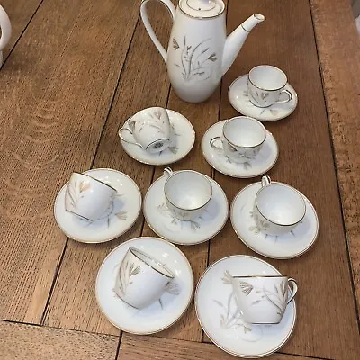 Buy Noritake Laverne Coffee Set X 17 Pieces Cups/saucers / Coffee Pot • 35£