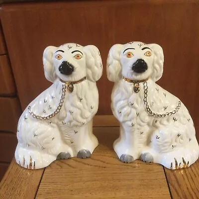 Buy Pair Beswick Staffordshire Mantle Wally Spaniel Dogs Made In England 1378-3 • 28£