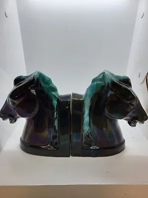 Buy Canadian Blue Mountain Pottery - A Pair Horse Head Book Ends • 25£