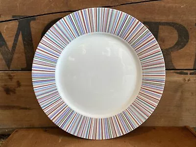 Buy Vintage Laura Ashley Dinnerware Kaleidoscope Stripe 10.5  Dinner Plate #2 • 13.70£