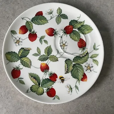 Buy Roy Kirkham Replacement Alpine Strawberry Saucer Plate 8” Fine Bone China • 9.99£