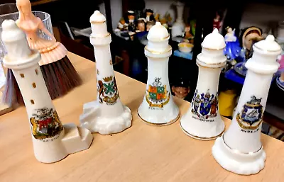 Buy Collection / Job Lot Crested Lighthouses X 5 All Perfect From House Clearance • 8.99£