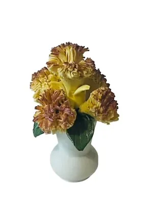 Buy Franklin Mint Flowers Of Year Capodimonte Porcelain Figurine Chrysanthemum 1981 • 22.98£