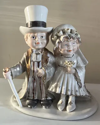 Buy Stunning Rare Vintage Capodimonte Porcelain Bride And Groom Figurine • 19.99£