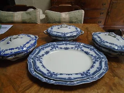 Buy Victorian Royal Adderley Alexis China X3 Tureens And X2 Platters • 20£