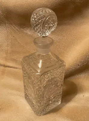 Buy Vintage Glass Decanter, With Cut Glass Stopper Good Condition. • 14.99£