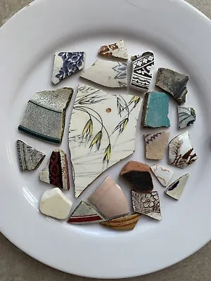 Buy Scottish Sea Pottery Shards ( 115g) Victorian Authentic Pottery And Tile Shards • 12£