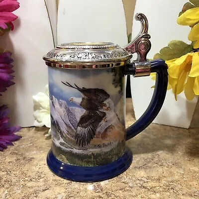 Buy Franklin Mint  Eagle Of The Last Frontier  Beer Stein W/Lid By Ted Blaylock • 25.55£