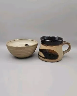 Buy Studio Pottery Mug & Bowl - Hand Thrown • 12£