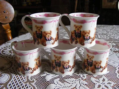 Buy Set Of 5 Harrods Teddy Bear China Mugs. • 10£