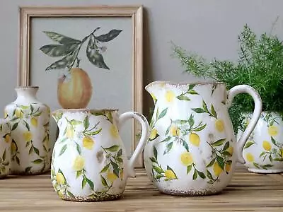 Buy Lemon Pattern Jug Vase, Lemon Pattern Decorative Jug, Limone Jug • 22£