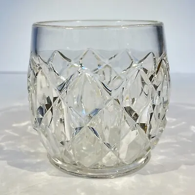 Buy Beautiful Heavy Carved Crystal Star Tumbler Candle Holder Drinking Vessel • 20.82£