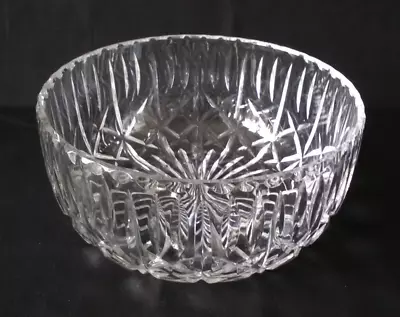 Buy Heavy Clear Cut Glass Bowl (Approx 8 Inches Diameter & 4 Inches High) • 25£