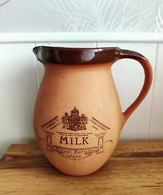 Buy Royal Barum Ware Pottery Vintage Milk Jug Clay Stoneware 5.5  Tall Mid Century • 9.95£
