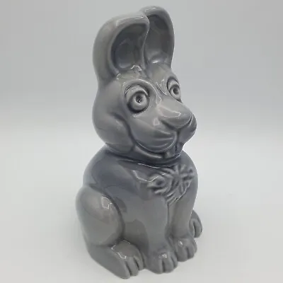Buy Vintage 1990's Wade Grey Easter Bunny Rabbit Money Box Piggy Bank - Ex Condition • 8.99£