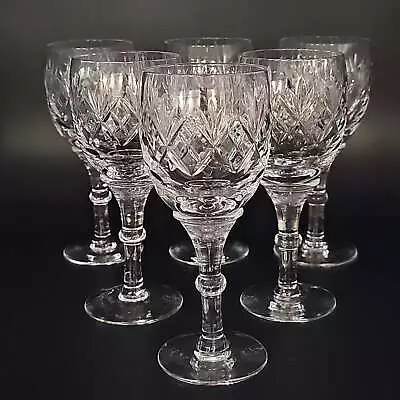 Buy Royal Doulton Georgian Pattern Set Of 6 Wine Glasses. 175ml • 99.99£