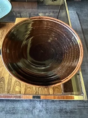 Buy Very Large 38cm Tenmoku Glaze Bowl By David Walters - Particular Pottery Norfolk • 85£