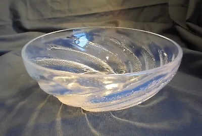 Buy Rene Lalique, Opalescence Vortexing Fish Design Glass Bowl • 490£