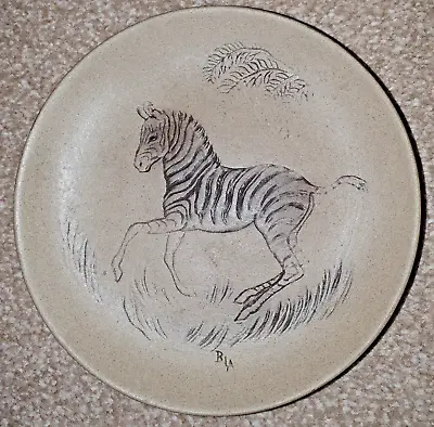 Buy Zebra - African Baby Animals Poole Stoneware 5  Plate By Barbara Linley Adams • 4.50£