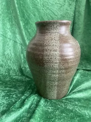 Buy Hand Thrown Made In Cley Studio Pottery Vase Speckled Glaze • 26.99£