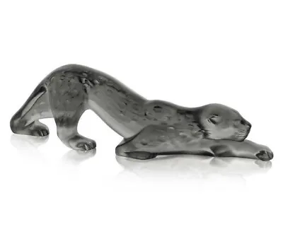 Buy Lalique Crystal Small Zeila Grey Panther Sculpture #10491800 Brand Nib Save$ F/s • 604.18£