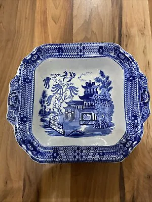 Buy Lovely Antique Burleigh Ware Willow Pattern Vegetable Dish • 20£