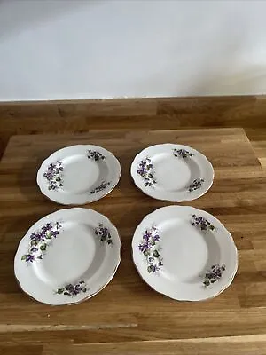Buy Duchess China Violets 4 X Tea Side Plate VGC OH • 8£