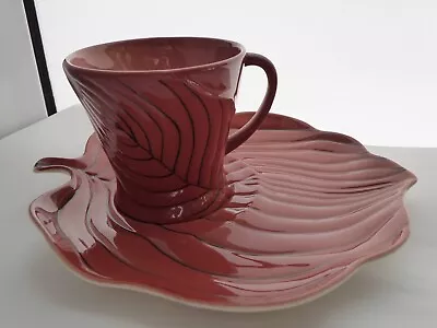 Buy CARLTON WARE AUSTRALIAN DESIGN 1930's PINSTRIPE LEAF CUP AND SAUCER • 9.99£