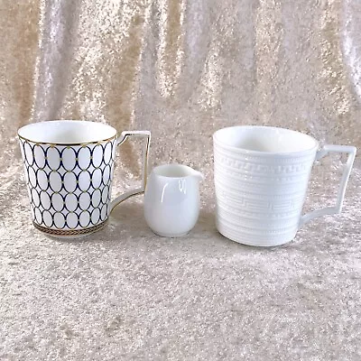 Buy Set Of Wedgwood Mug Cup X 2 & NIKKO Creamer X 1 Porcelain Tableware • 47.44£