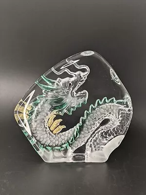 Buy Dragon Crystal Glass Etched Sculpture Paperweight Fantasy Magic Chinese 5.5  • 22.77£