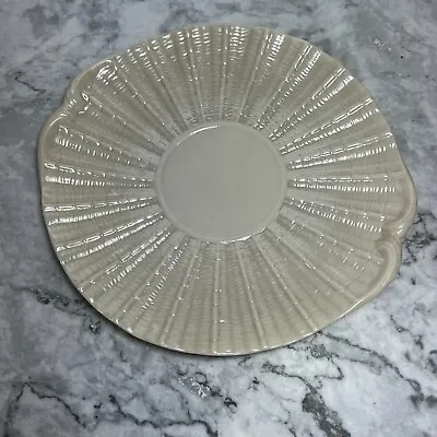 Buy Antique Large Belleek China Shell Design Serving Plate Black Mark 10 X 10  • 55.07£