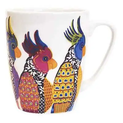 Buy Queens Paradise Birds Parakeets Oak Mug • 13.99£
