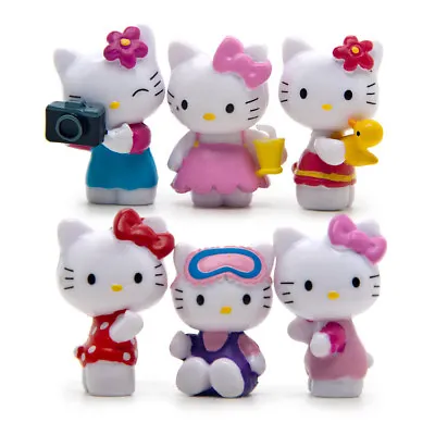 Buy 6Pcs Hello Kitty Mini Series PVC Figure Toy Kids Cake Toppers Xmas Gift Present • 4.79£