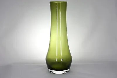 Buy Vintage Riihimaki Olive Green Vase • 28£
