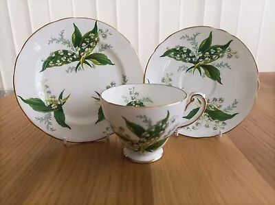 Buy Vintage Hammersley & Co  Lily Of The Valley  Tea Trio • 12.99£