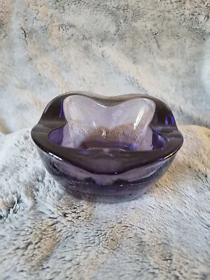 Buy Rosice 1145 Sklounion Purple Glass Ashtray Bowl By Rudolf Jurnikl • 19.50£